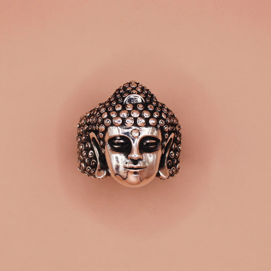 Anello volto Buddha