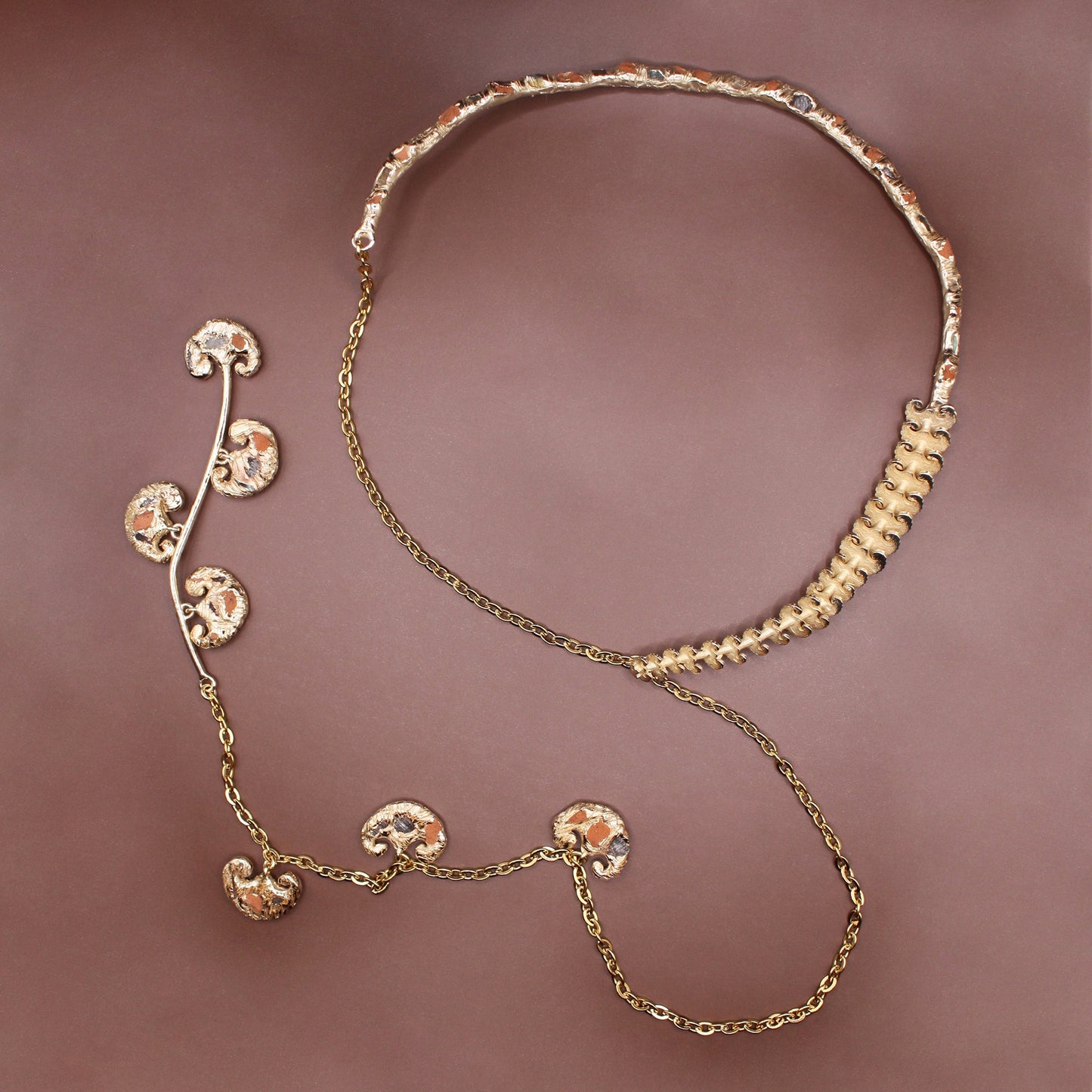 Collana lunga semi-rigida "Scrigno Segreto"