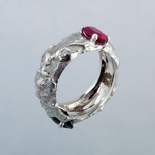 Anello nature double-face