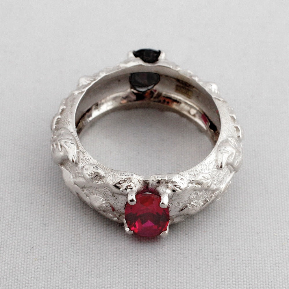 Anello nature double-face